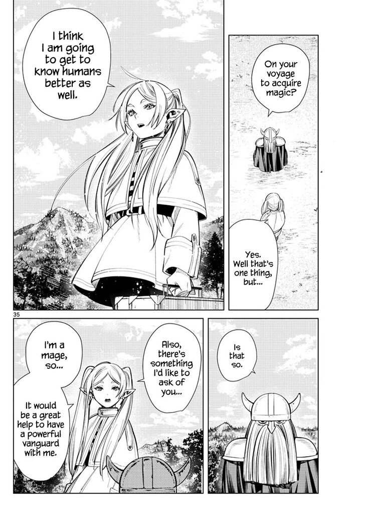 Frieren: Beyond Journey's End Manga Chapter 1 page 33 - The Journey's End scene