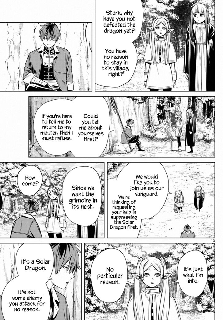 Frieren: Beyond Journey's End Manga Chapter 10 page 13 - Solar Dragon scene