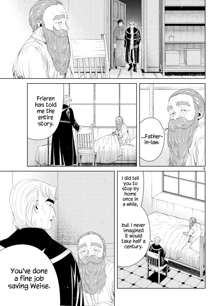 Frieren: Beyond Journey's End Manga Chapter 104 page 5 - A Visit to Her Grave scene