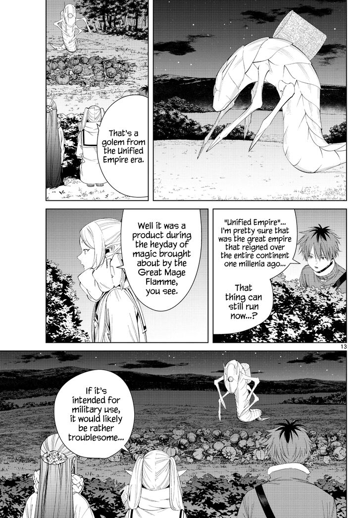 Frieren: Beyond Journey's End Manga Chapter 105 page 13 - Golem scene