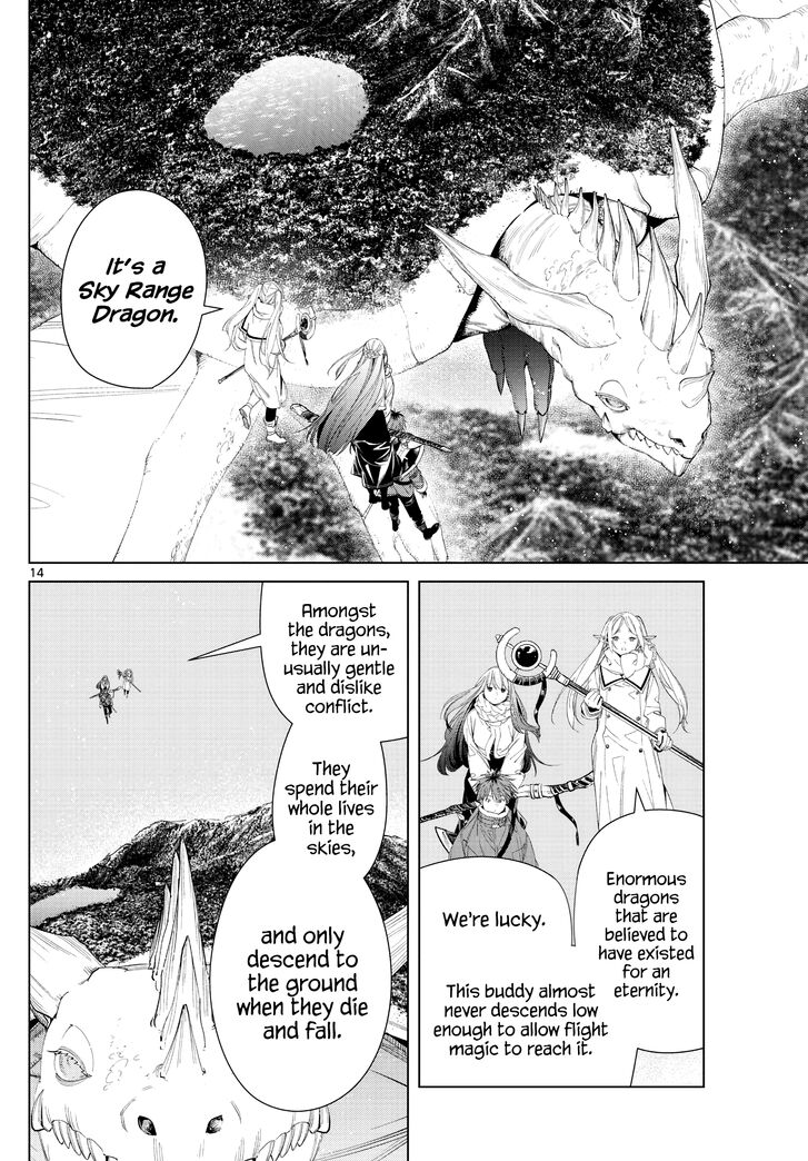 Frieren: Beyond Journey's End Manga Chapter 106 page 14 - Sky-Mountain Dragon scene