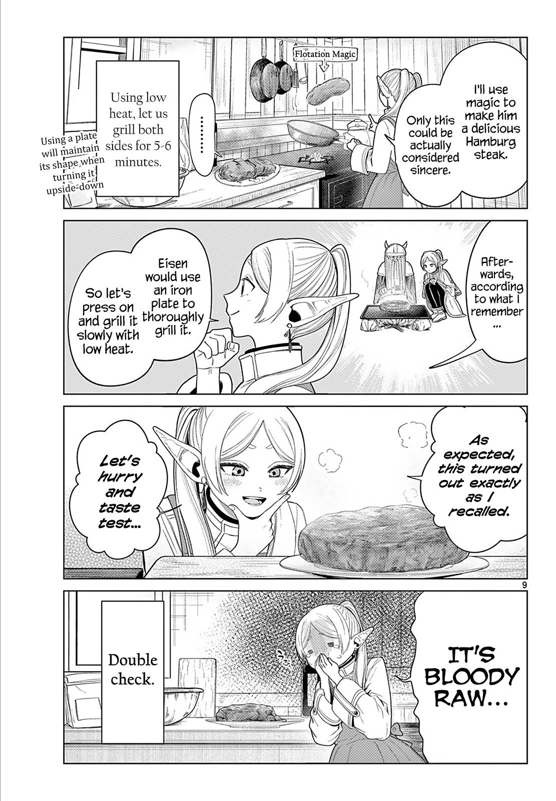 Frieren: Beyond Journey's End Manga Chapter 110.1 page 10 - Frieren at the Kitchen scene