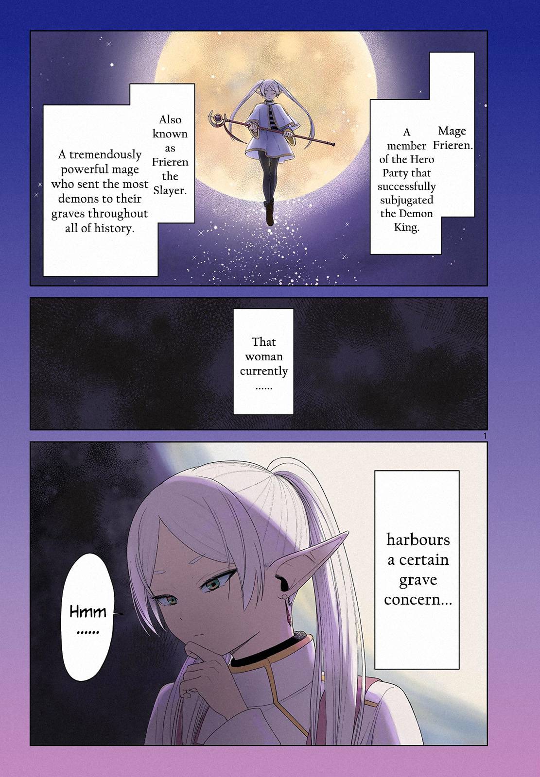 Frieren: Beyond Journey's End Manga Chapter 110.1 page 2 - Frieren at the Kitchen scene