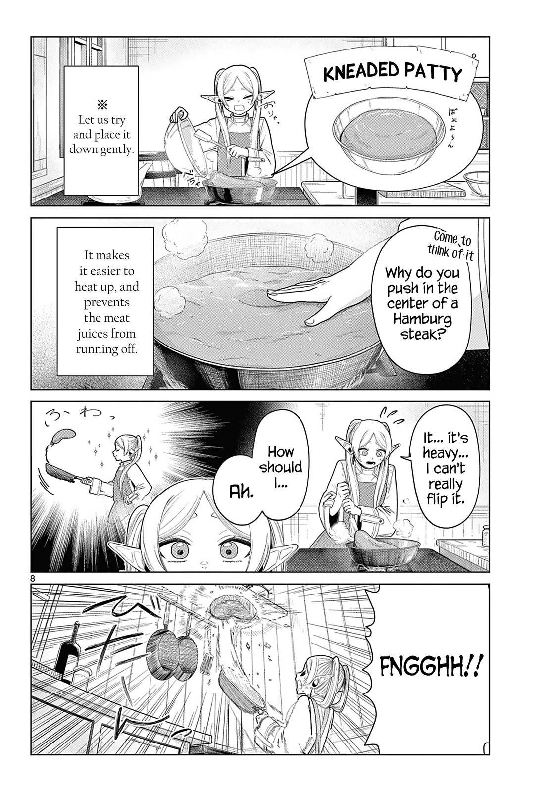 Frieren: Beyond Journey's End Manga Chapter 110.1 page 9 - Frieren at the Kitchen scene
