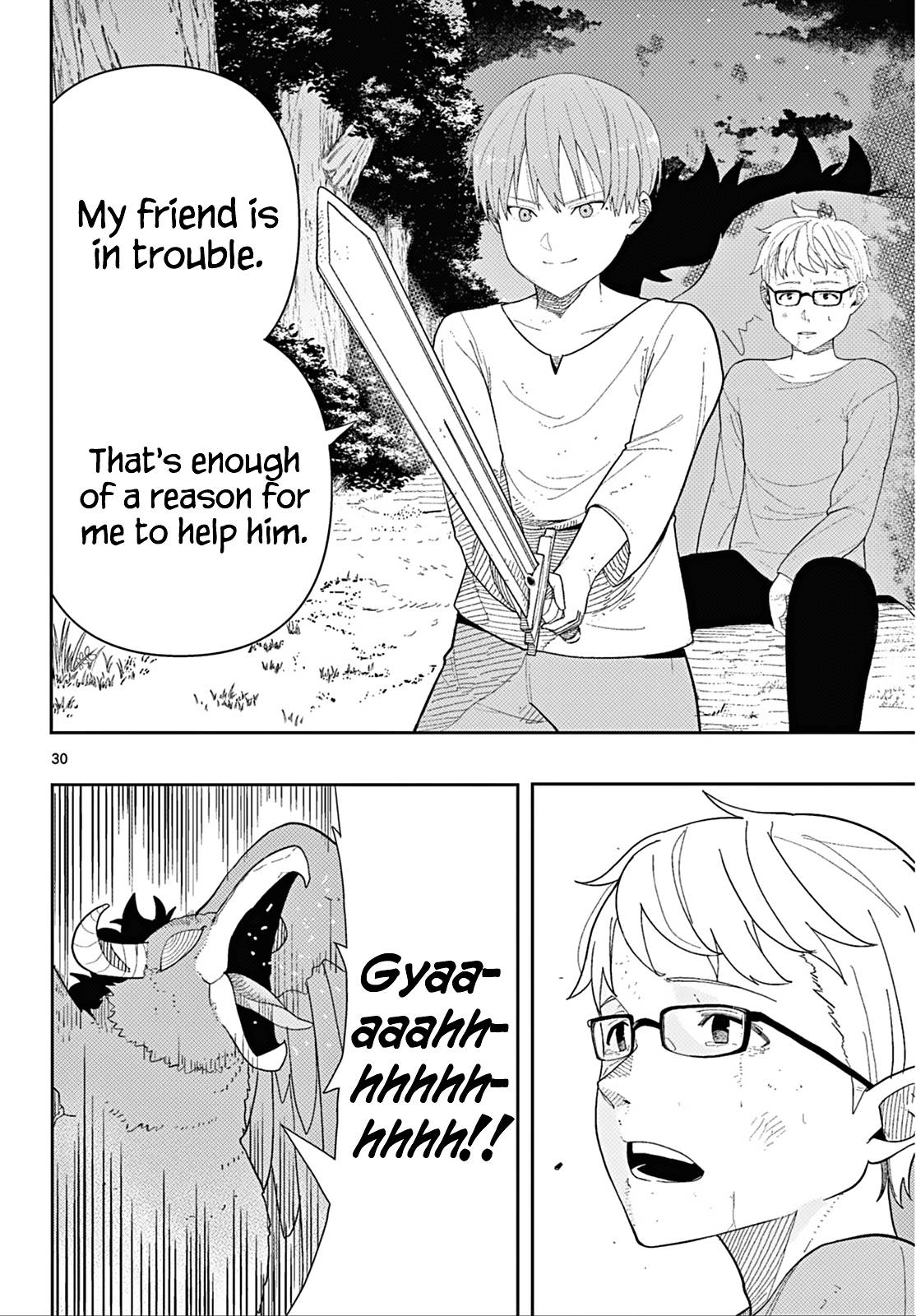 Frieren: Beyond Journey's End Manga Chapter 110.2 page 30 - The Adventures of the Hero Himmel scene