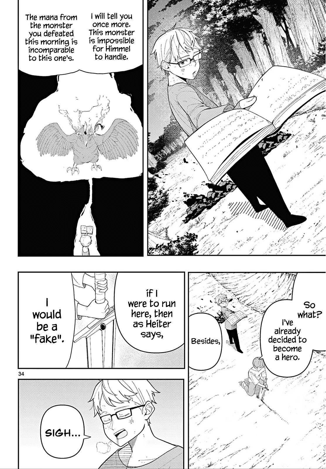 Frieren: Beyond Journey's End Manga Chapter 110.2 page 34 - The Adventures of the Hero Himmel scene