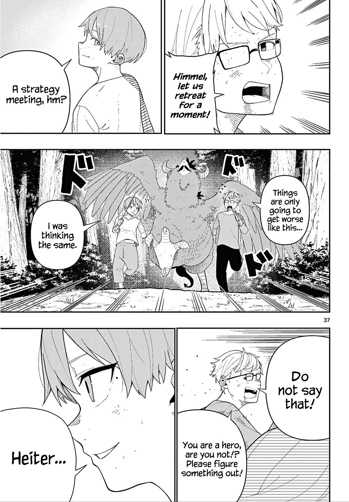 Frieren: Beyond Journey's End Manga Chapter 110.2 page 37 - The Adventures of the Hero Himmel scene