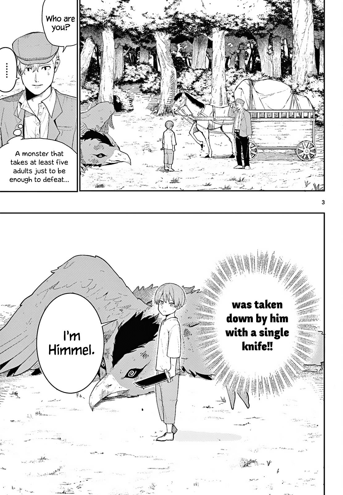 Frieren: Beyond Journey's End Manga Chapter 110.2 page 4 - The Adventures of the Hero Himmel scene