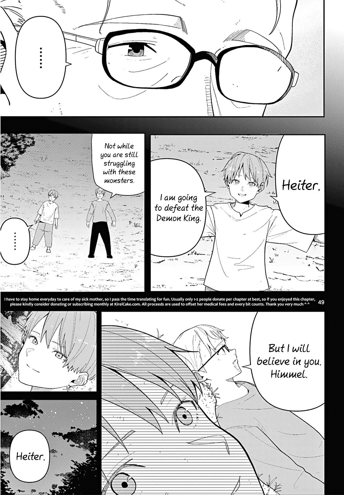 Frieren: Beyond Journey's End Manga Chapter 110.2 page 48 - The Adventures of the Hero Himmel scene