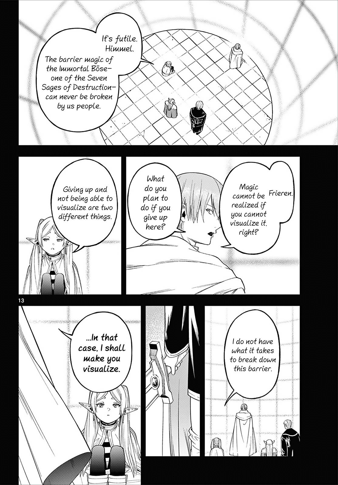 Frieren: Beyond Journey's End Manga Chapter 110.3 page 13 - Frieren Wants to Learn About the Humans scene
