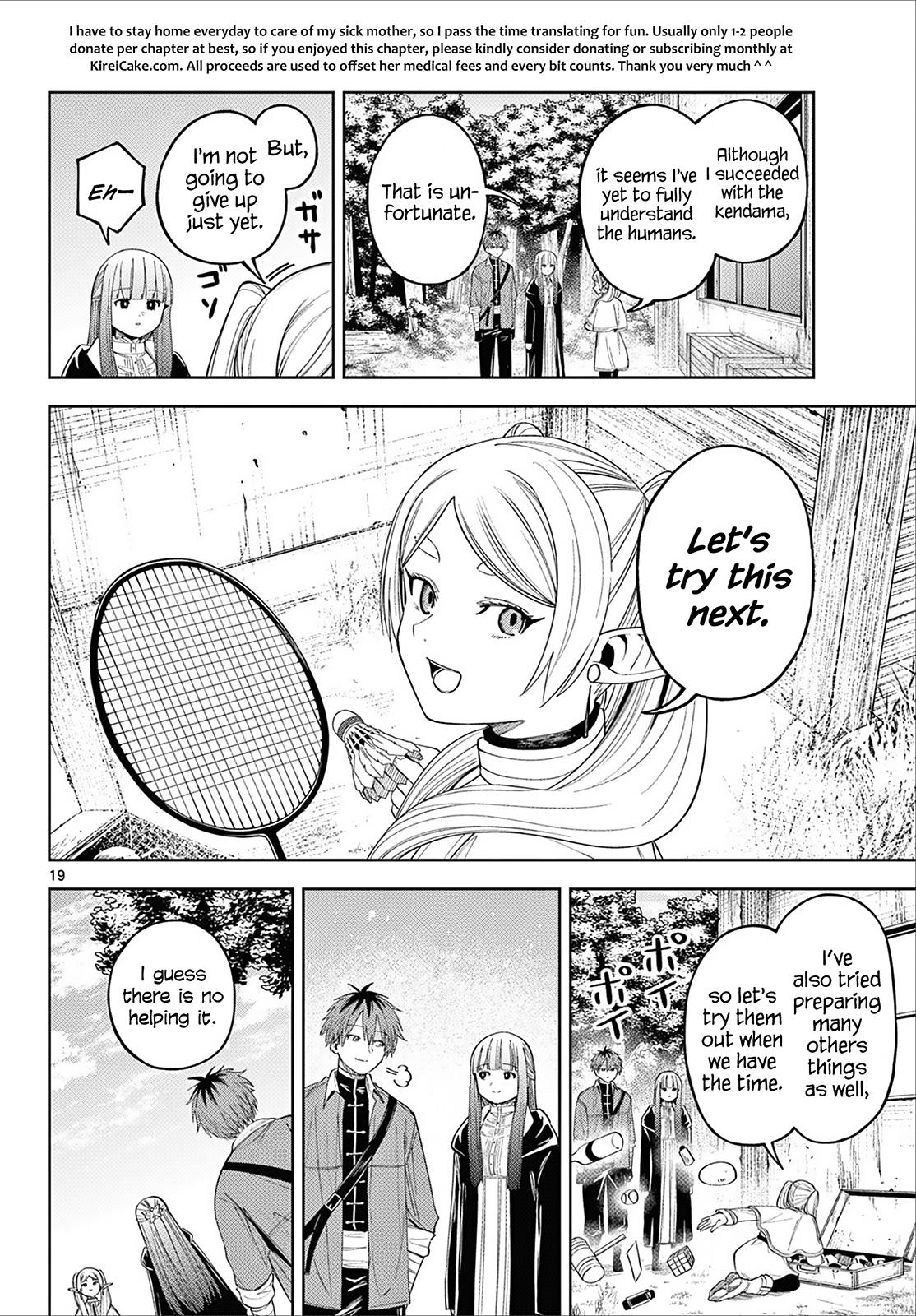 Frieren: Beyond Journey's End Manga Chapter 110.3 page 19 - Frieren Wants to Learn About the Humans scene