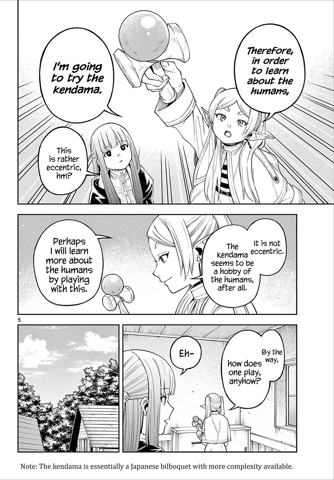 Frieren: Beyond Journey's End Manga Chapter 110.3 page 5 - Frieren Wants to Learn About the Humans scene