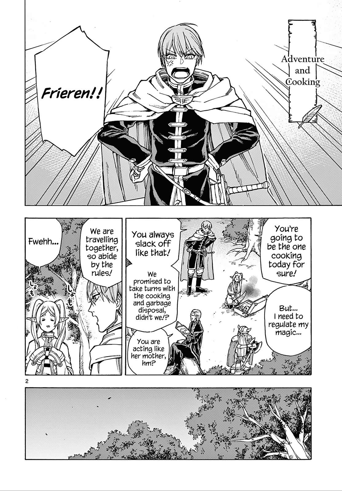 Frieren: Beyond Journey's End Manga Chapter 110.4 page 3 - Himmel's Travel Diary scene
