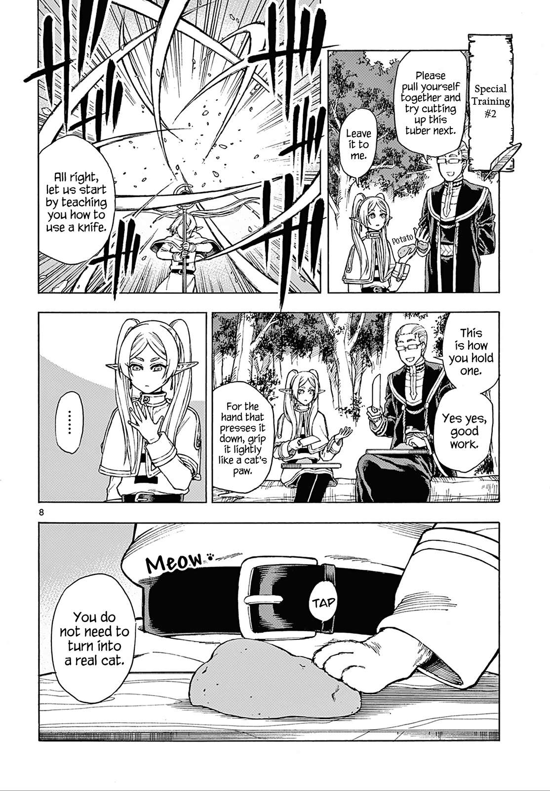Frieren: Beyond Journey's End Manga Chapter 110.4 page 9 - Himmel's Travel Diary scene