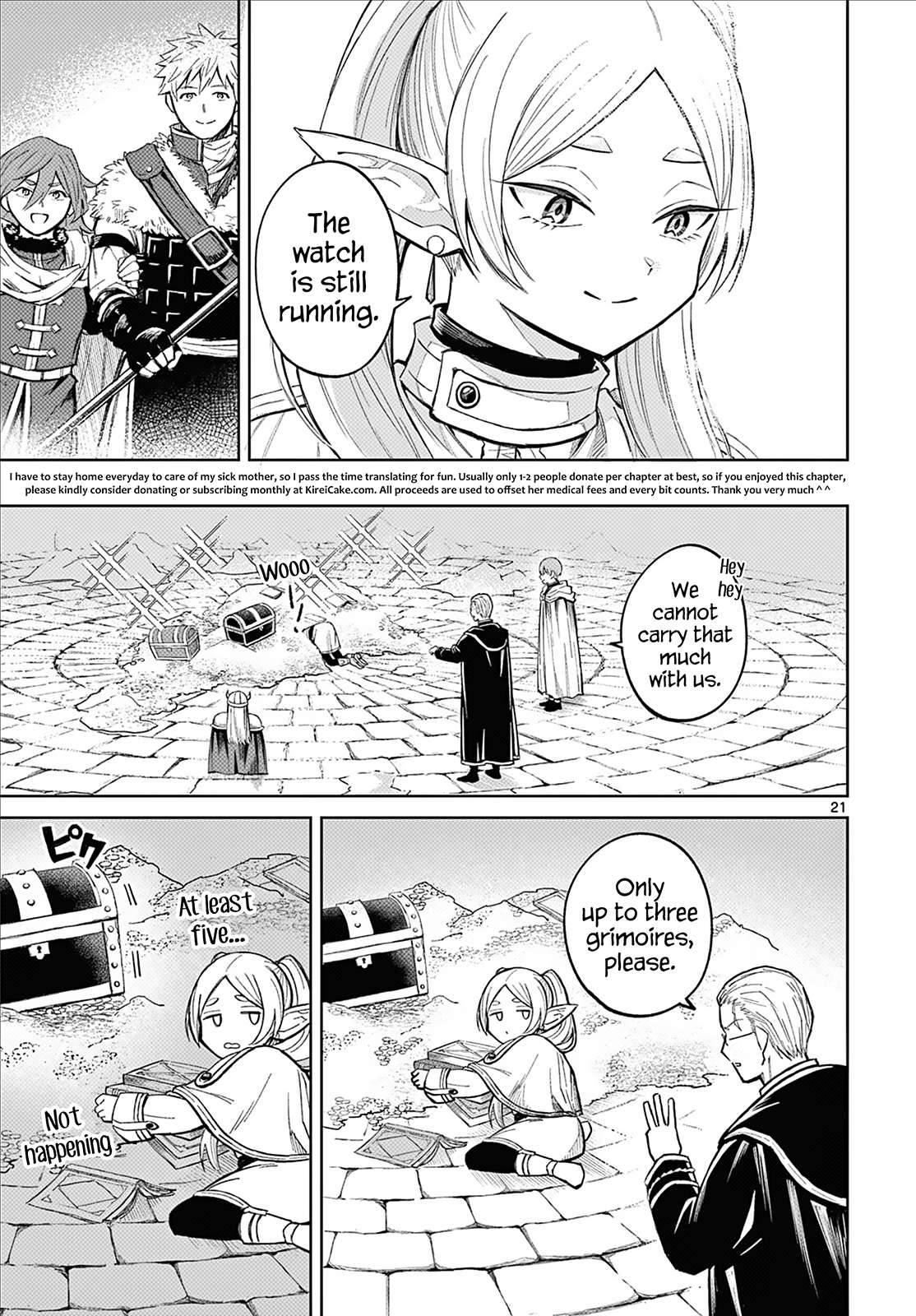 Frieren: Beyond Journey's End Manga Chapter 110.5 page 20 - Stopover Frieren scene