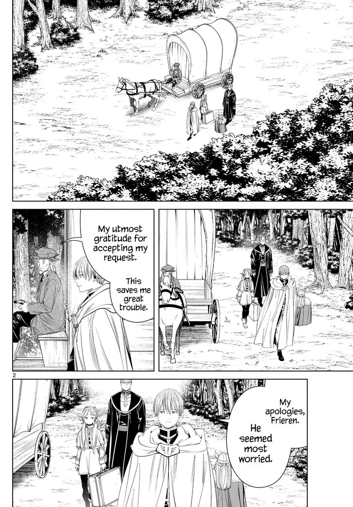 Frieren: Beyond Journey's End Manga Chapter 111 page 2 - Escort Mission scene