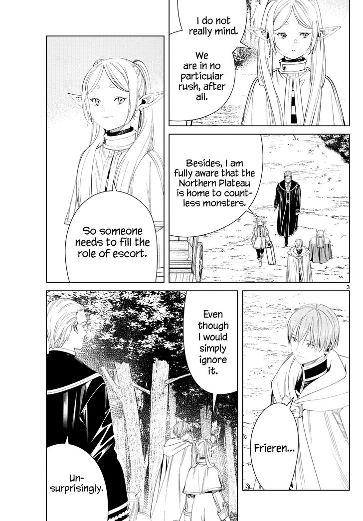 Frieren: Beyond Journey's End Manga Chapter 111 page 3 - Escort Mission scene