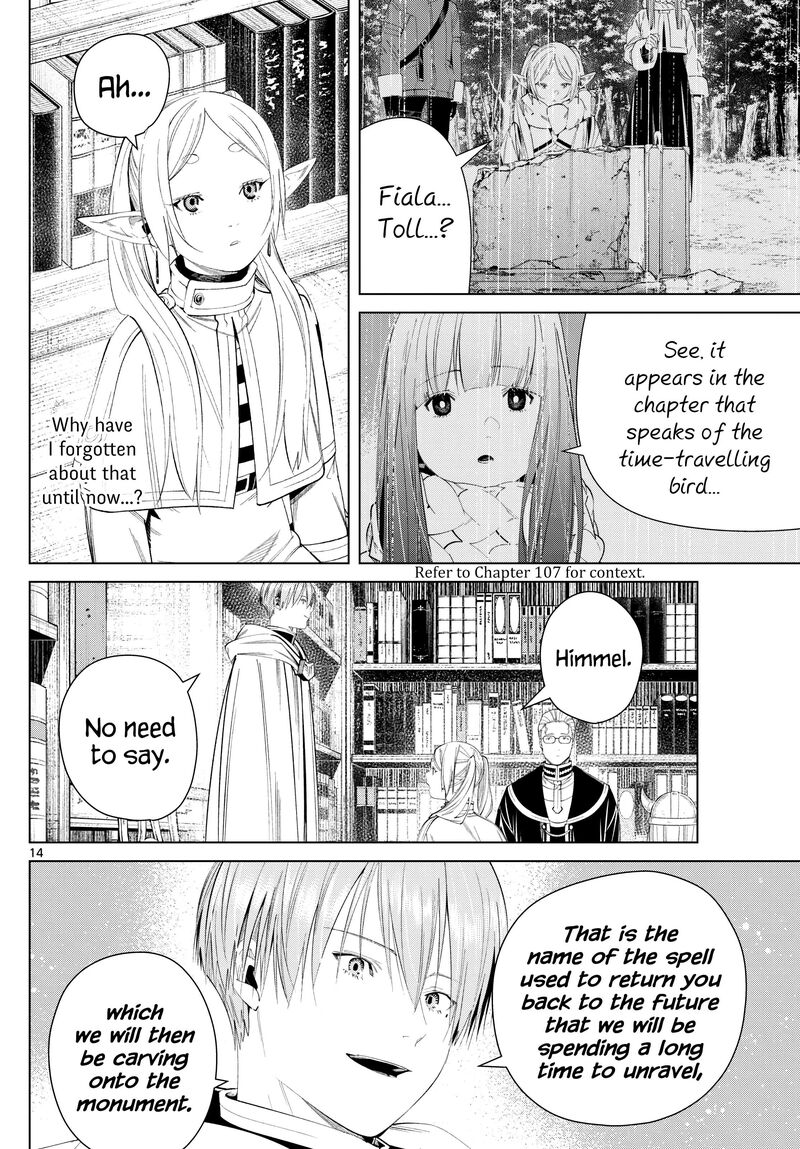 Frieren: Beyond Journey's End Manga Chapter 116 page 14 - Spell to Return scene