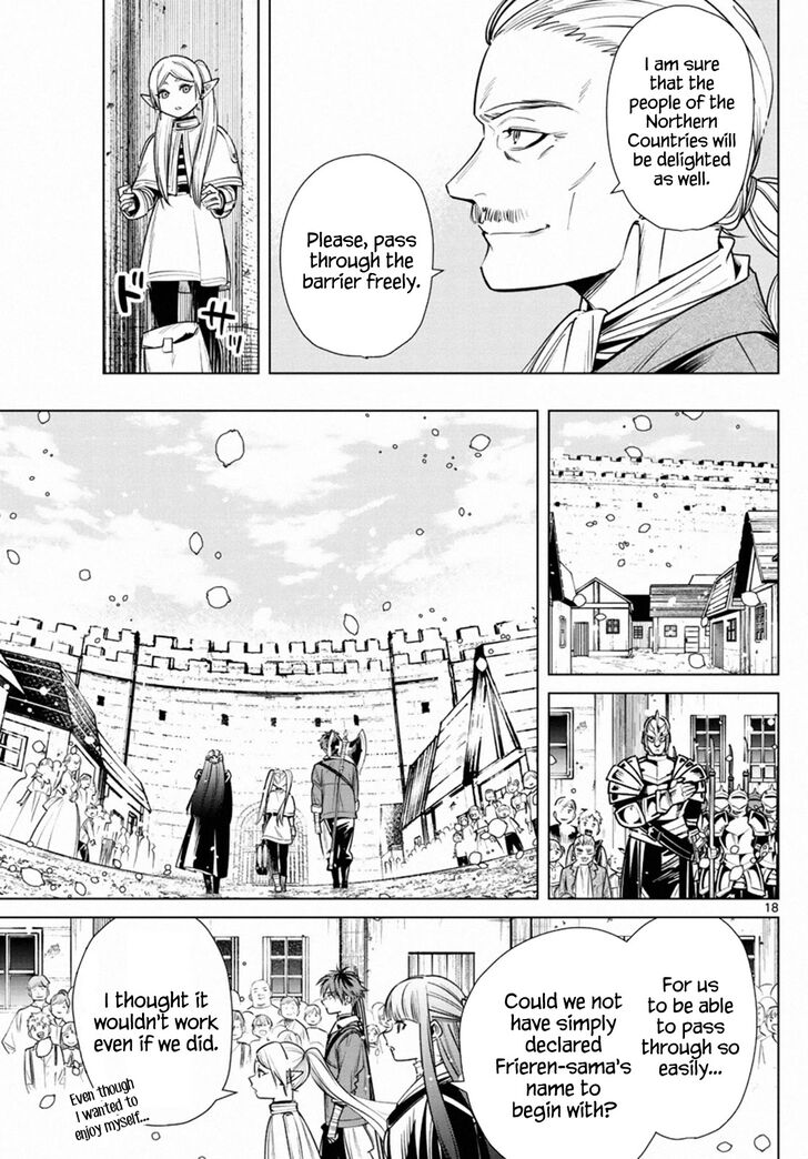 Frieren: Beyond Journey's End Manga Chapter 12 page 18 - The Northern Checkpoint scene