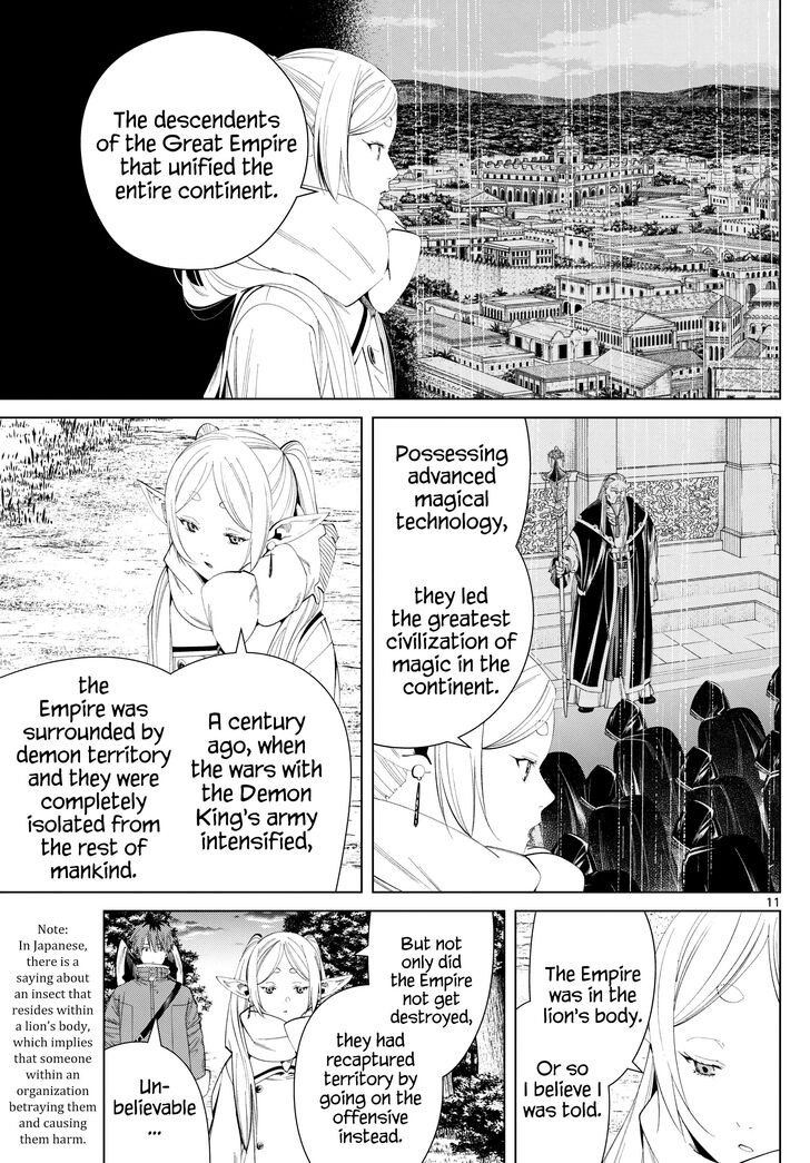 Frieren: Beyond Journey's End Manga Chapter 121 page 11 - Monsters on the Road scene