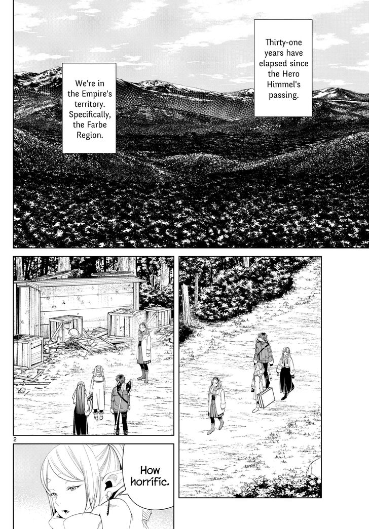 Frieren: Beyond Journey's End Manga Chapter 121 page 2 - Monsters on the Road scene