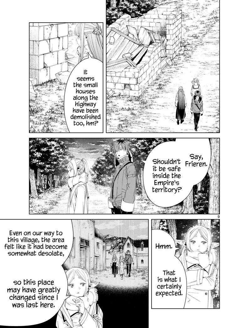 Frieren: Beyond Journey's End Manga Chapter 121 page 9 - Monsters on the Road scene