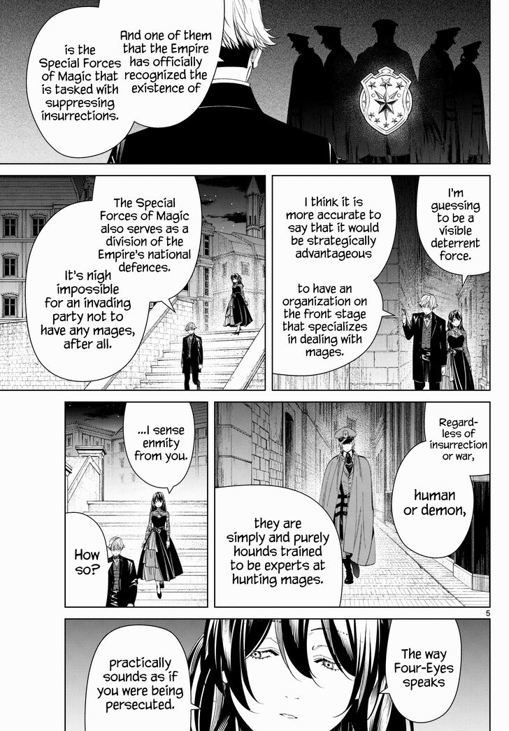 Frieren: Beyond Journey's End Manga Chapter 128 page 5 - Magic Special Forces scene