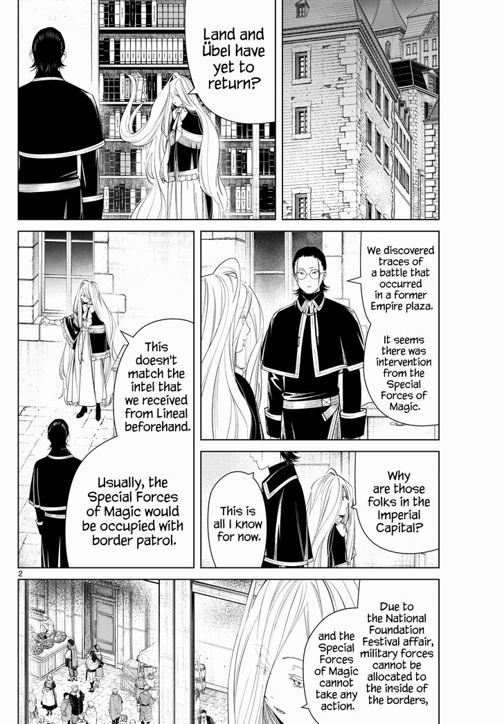 Frieren: Beyond Journey's End Manga Chapter 129 page 2 - Shadow of the Empire scene