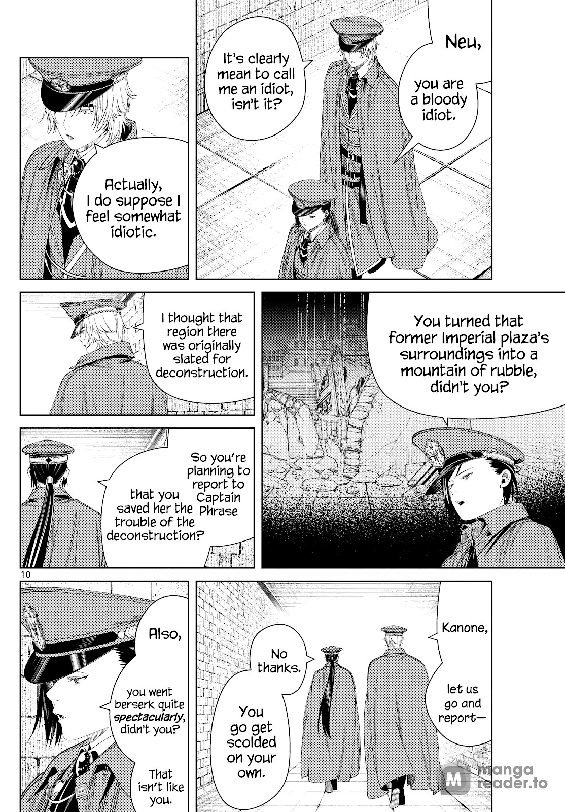 Frieren: Beyond Journey's End Manga Chapter 131 page 10 - Escape scene