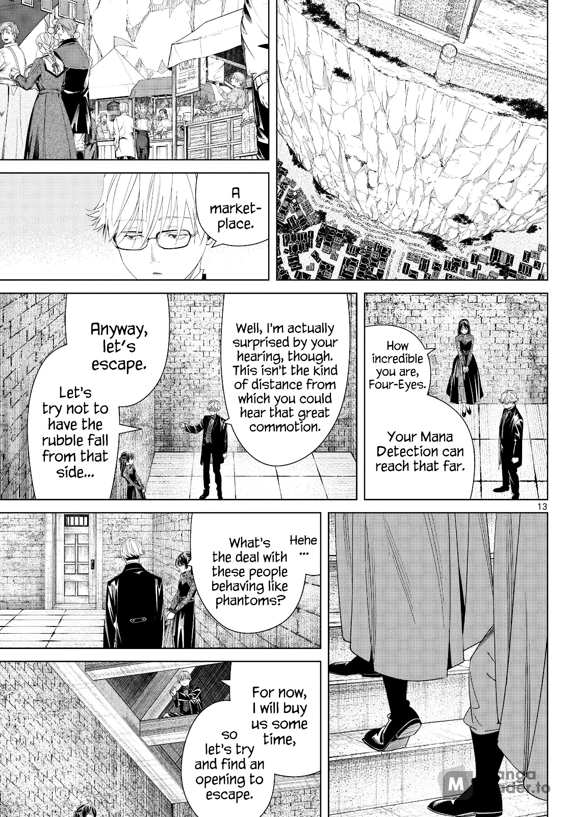 Frieren: Beyond Journey's End Manga Chapter 131 page 13 - Escape scene