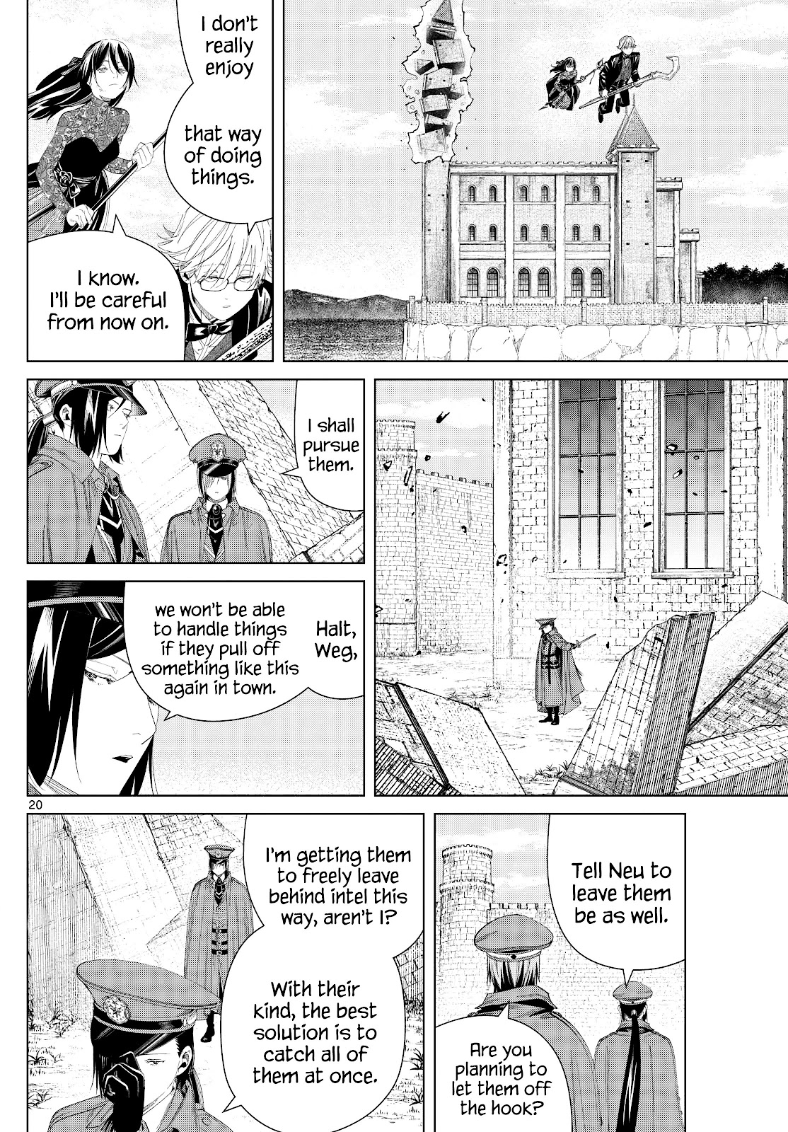 Frieren: Beyond Journey's End Manga Chapter 131 page 20 - Escape scene