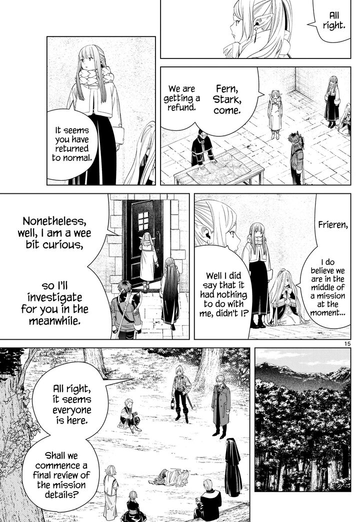 Frieren: Beyond Journey's End Manga Chapter 132 page 15 - Chase scene