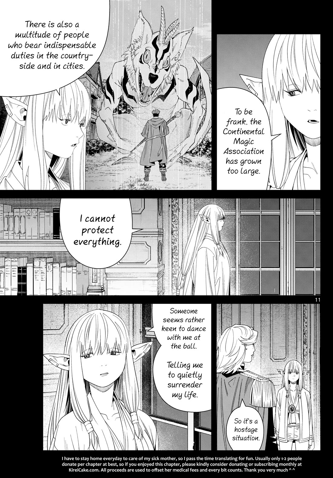 Frieren: Beyond Journey's End Manga Chapter 145 page 10 - Foresight scene