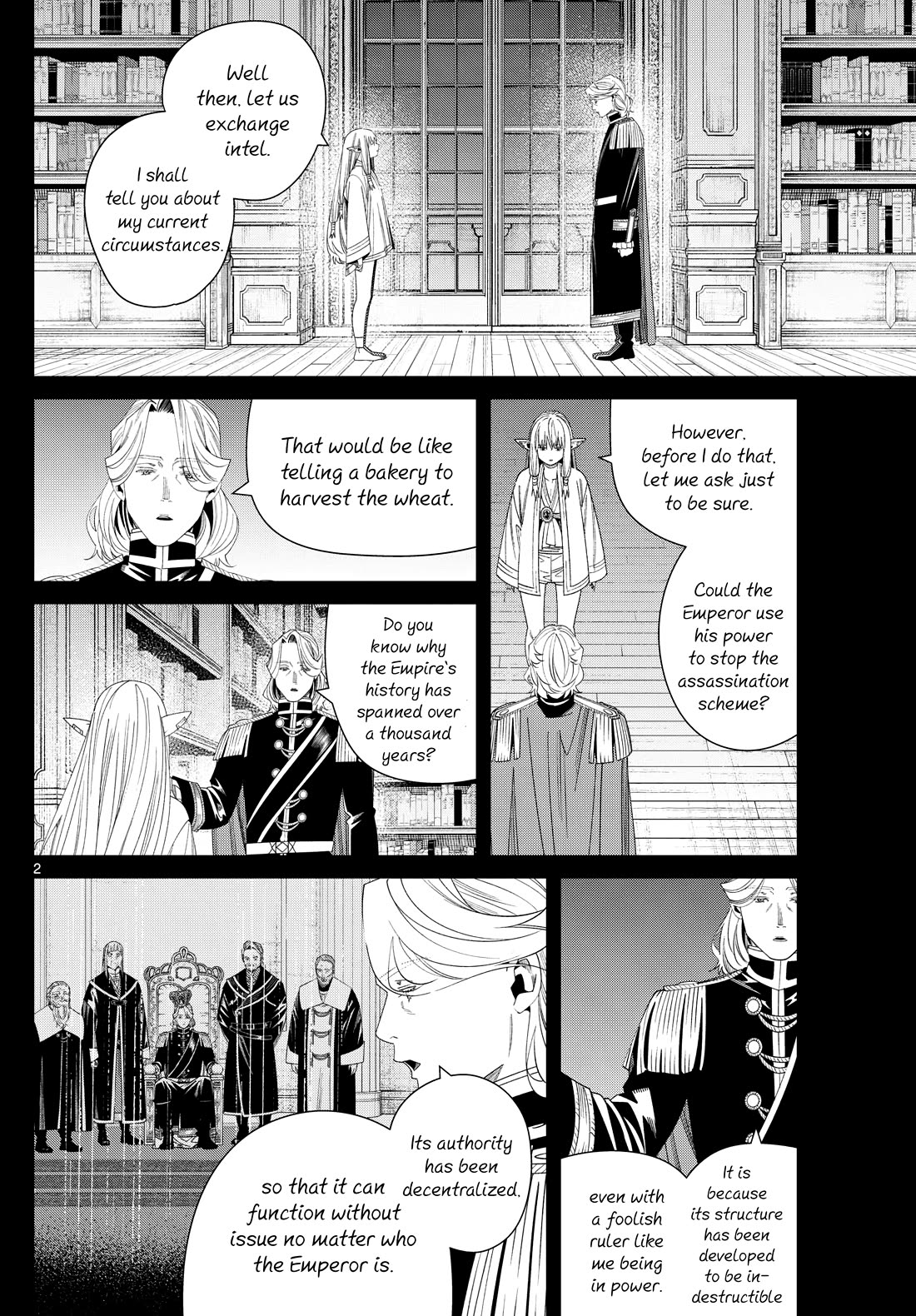 Frieren: Beyond Journey's End Manga Chapter 145 page 2 - Foresight scene