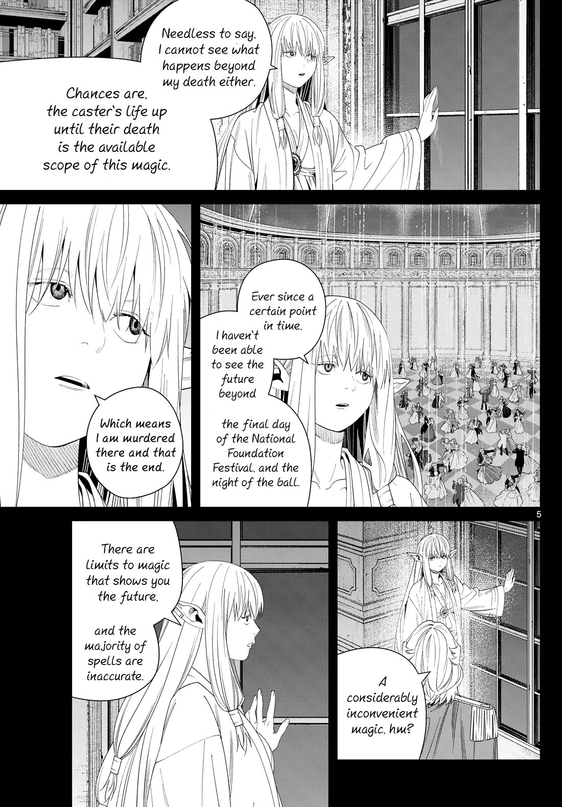Frieren: Beyond Journey's End Manga Chapter 145 page 5 - Foresight scene