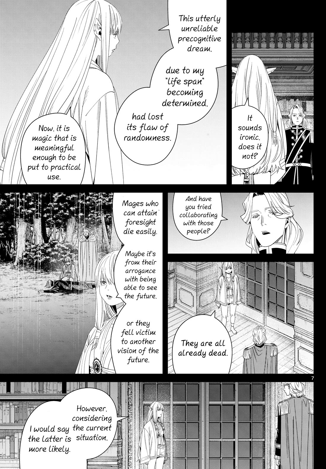 Frieren: Beyond Journey's End Manga Chapter 145 page 7 - Foresight scene