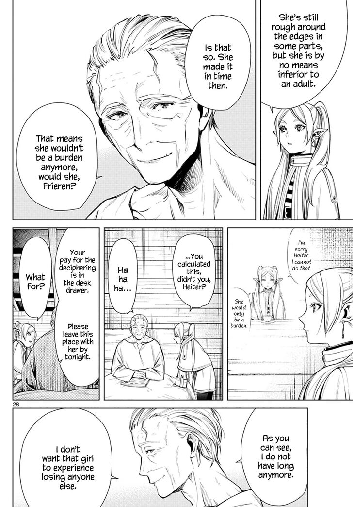 Frieren: Beyond Journey's End Manga Chapter 2 page 28 - The Priest's Lie scene
