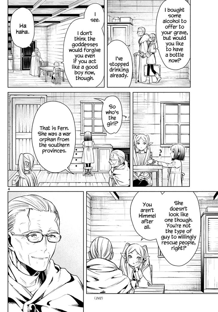 Frieren: Beyond Journey's End Manga Chapter 2 page 4 - The Priest's Lie scene