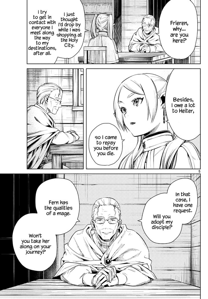 Frieren: Beyond Journey's End Manga Chapter 2 page 5 - The Priest's Lie scene