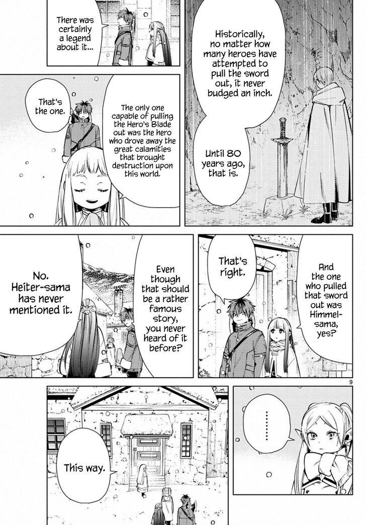 Frieren: Beyond Journey's End Manga Chapter 25 page 9 - The Village of the Sword scene