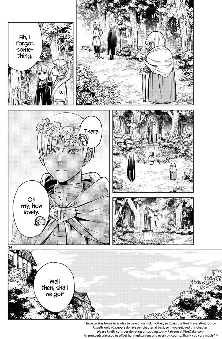 Frieren: Beyond Journey's End Manga Chapter 3 page 34 - Blue-Moon Weed scene