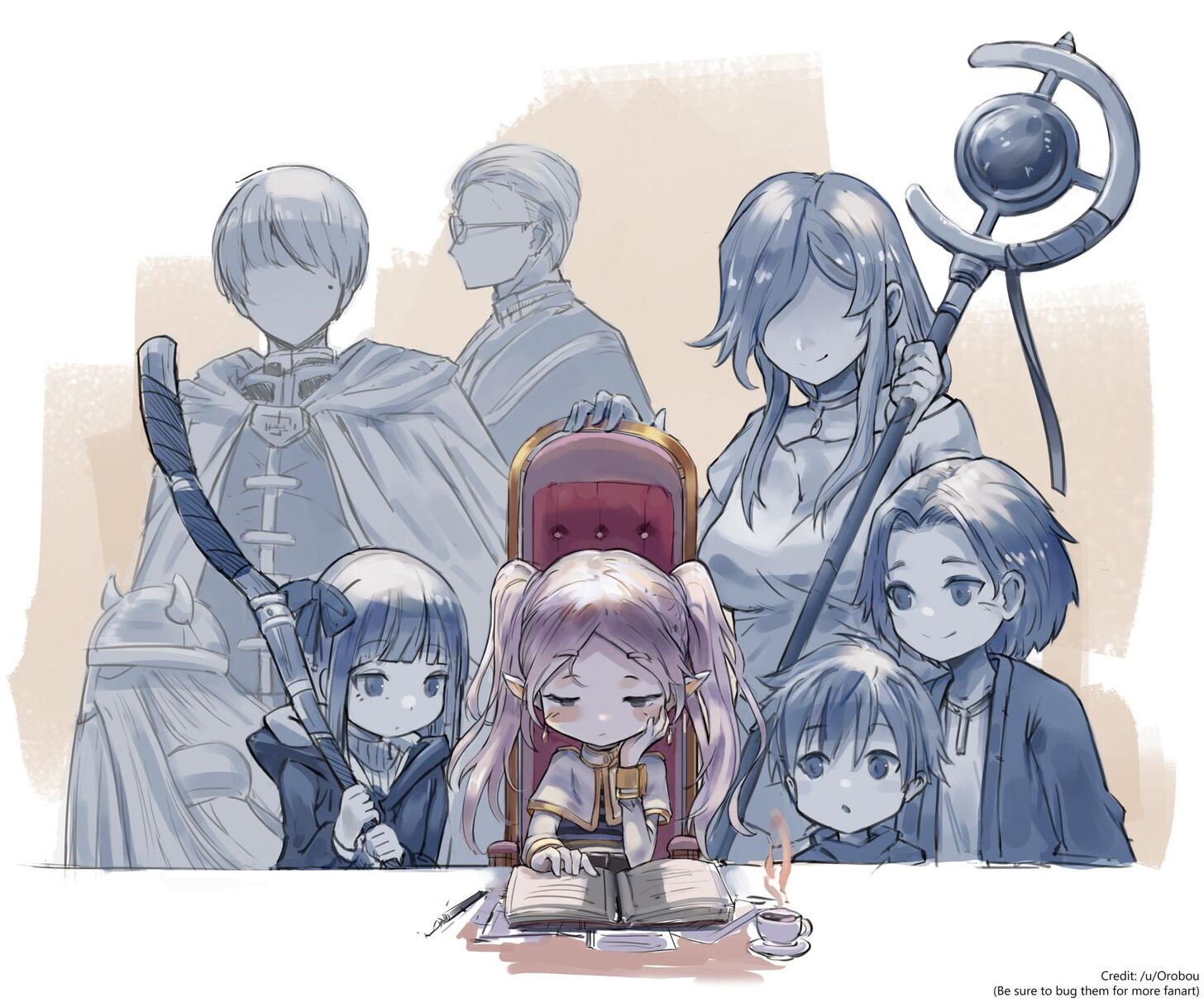 Frieren: Beyond Journey's End Manga Chapter 30 page 19 - Mirrored Lotus scene