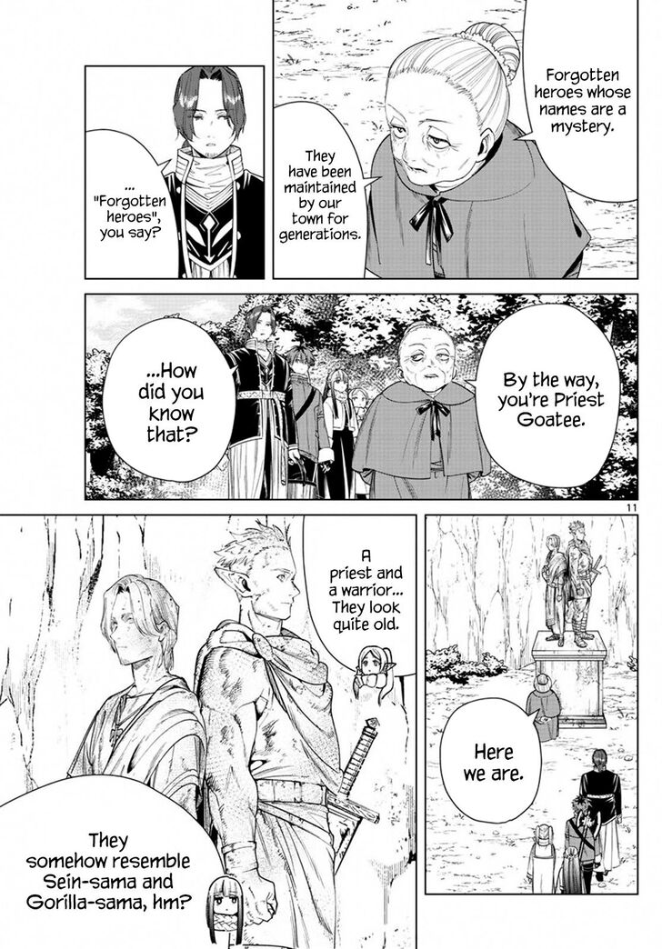 Frieren: Beyond Journey's End Manga Chapter 34 page 11 - The Statues of Heroes scene