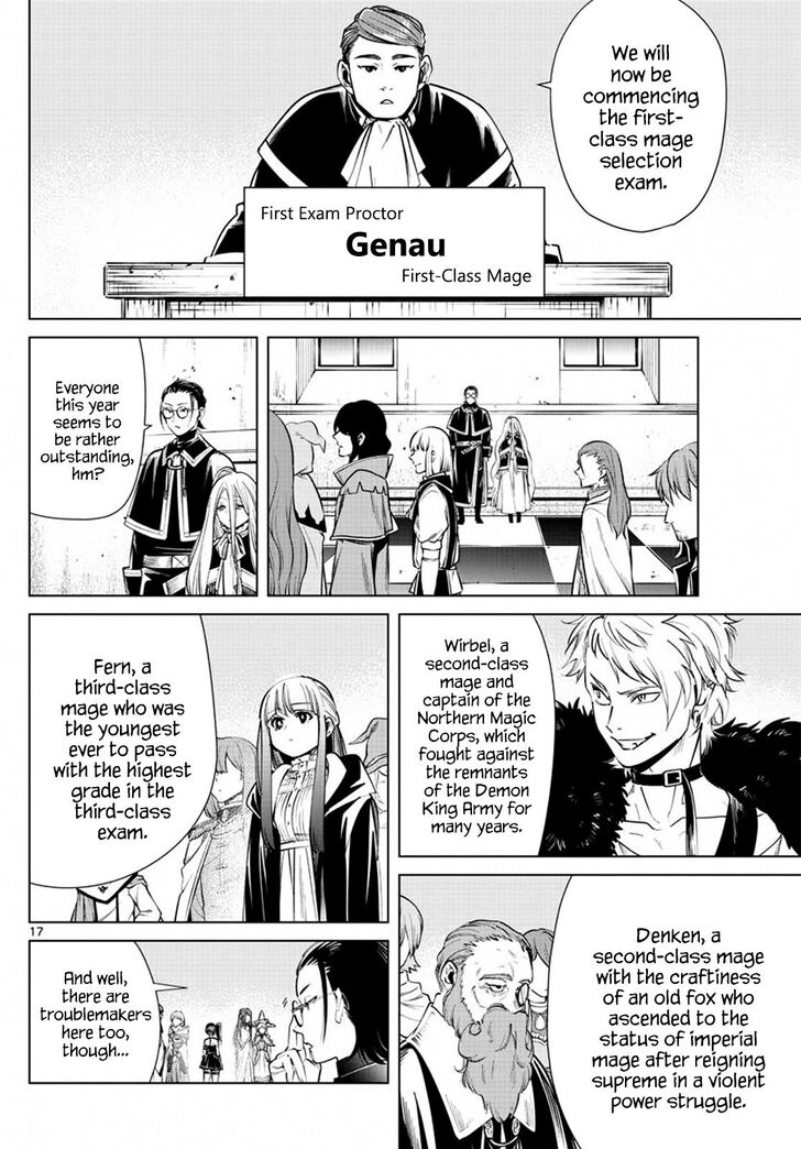 Frieren: Beyond Journey's End Manga Chapter 37 page 17 - The First-Class Exam scene