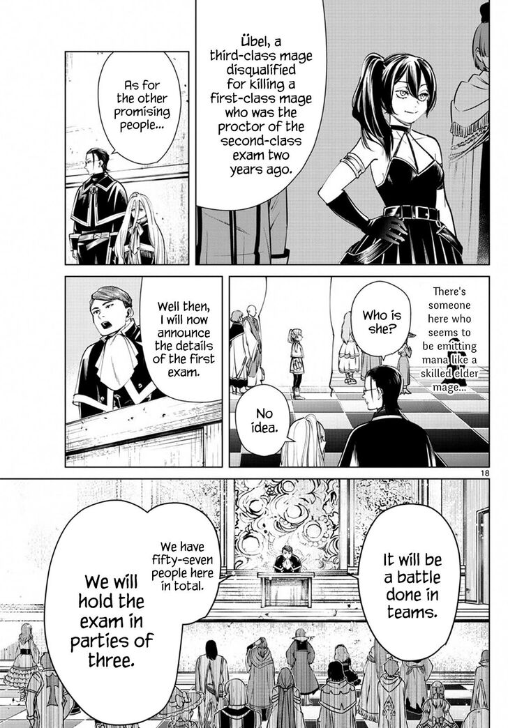 Frieren: Beyond Journey's End Manga Chapter 37 page 18 - The First-Class Exam scene