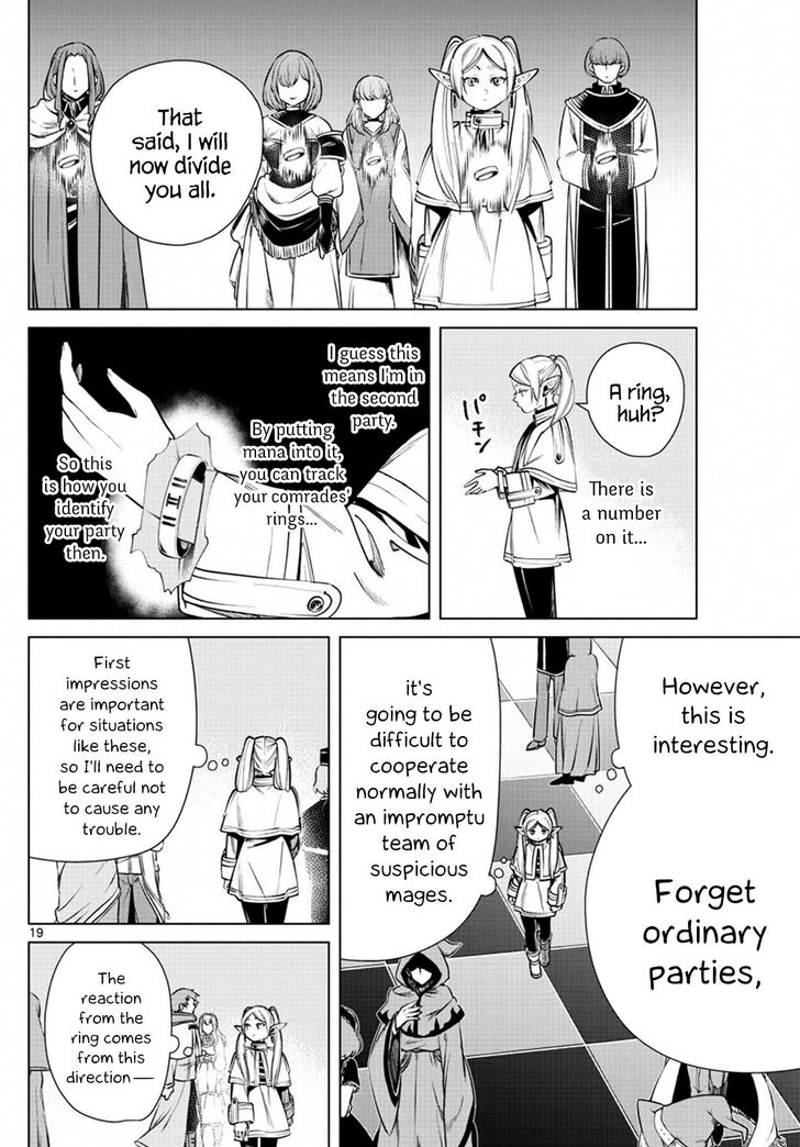 Frieren: Beyond Journey's End Manga Chapter 37 page 19 - The First-Class Exam scene