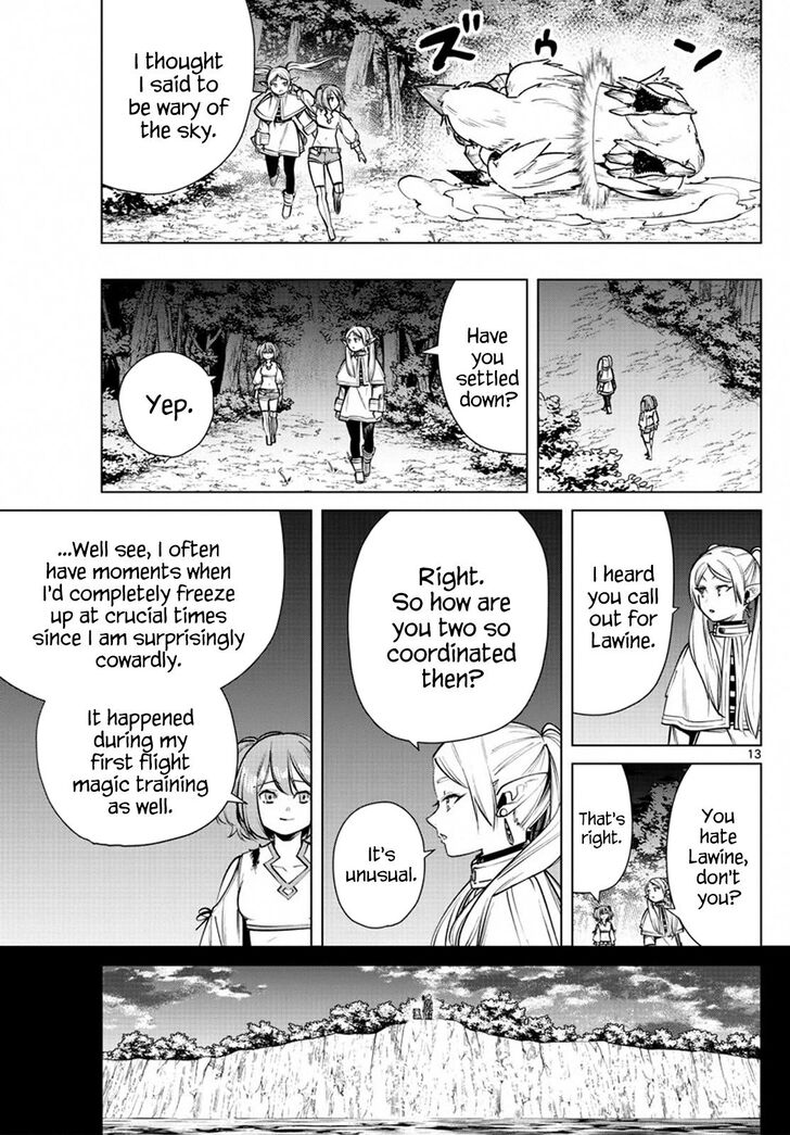 Frieren: Beyond Journey's End Manga Chapter 38 page 13 - Stille—Meteoric Iron Bird scene