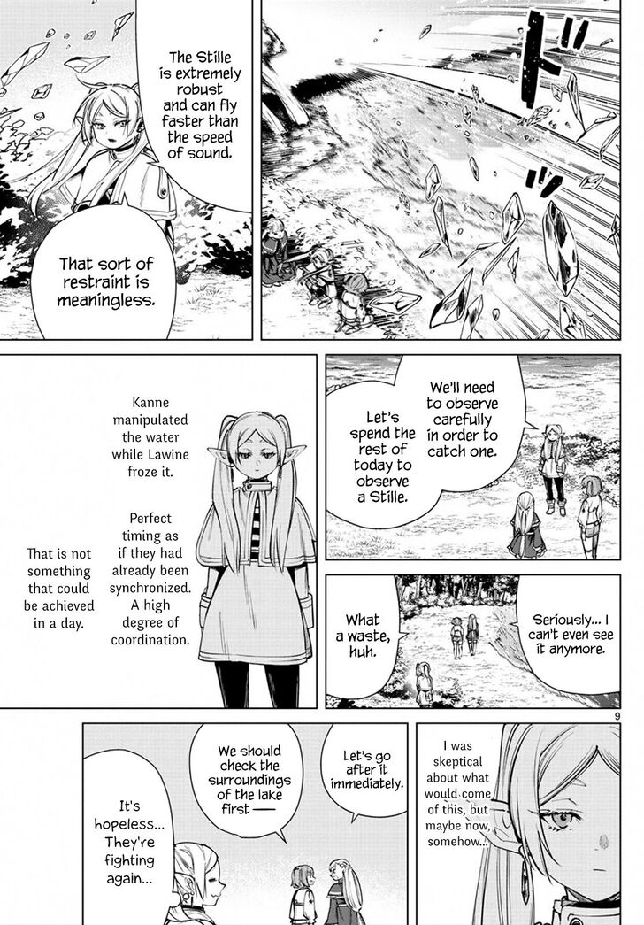 Frieren: Beyond Journey's End Manga Chapter 38 page 9 - Stille—Meteoric Iron Bird scene