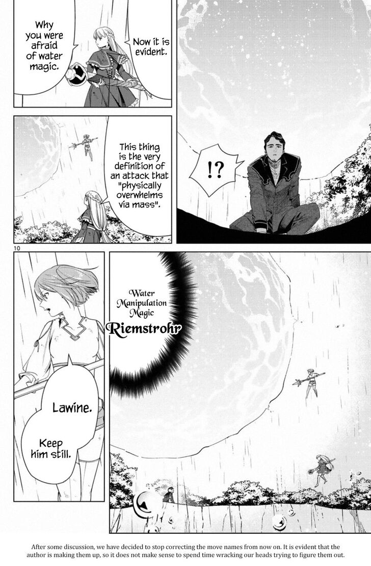 Frieren: Beyond Journey's End Manga Chapter 45 page 9 - Water-Manipulation Magic scene