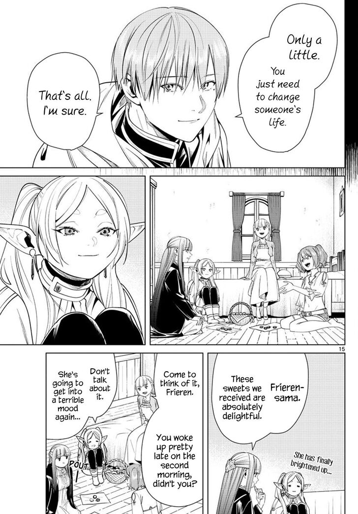 Frieren: Beyond Journey's End Manga Chapter 47 page 15 - Fern and Her Baked Sweets scene